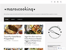 Tablet Screenshot of maroscooking.com